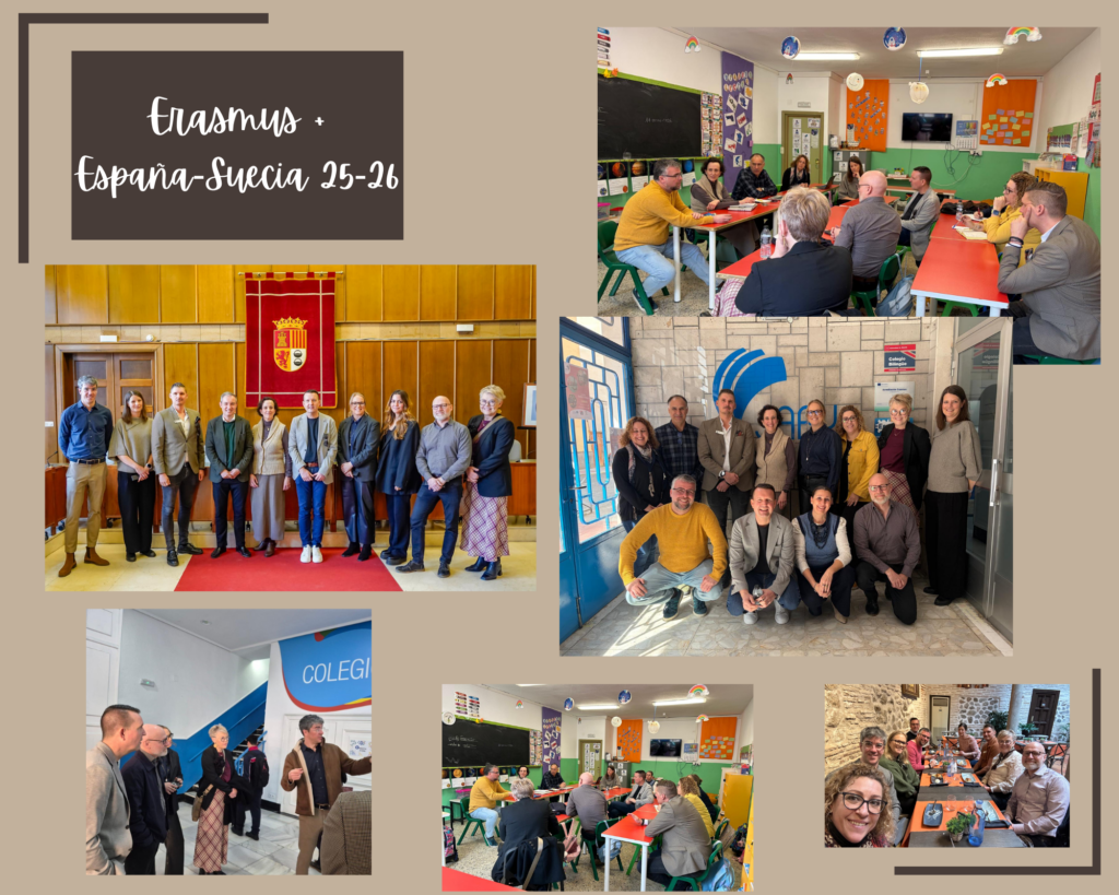Reunión de directores de Svedala (Suecia) y docentes del Colegio JABY en Torrejón por el programa Erasmus Plus.
