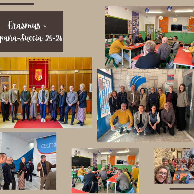 Reunión de directores de Svedala (Suecia) y docentes del Colegio JABY en Torrejón por el programa Erasmus Plus.